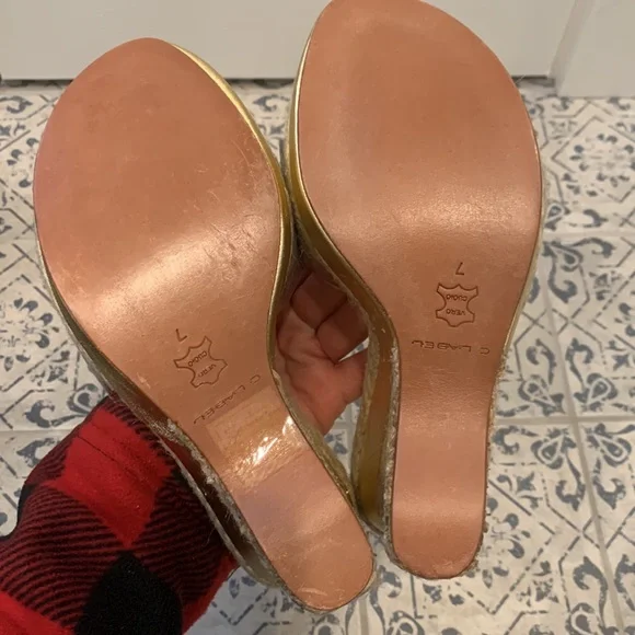 C Label Wedge Heels - Picture 9 of 10